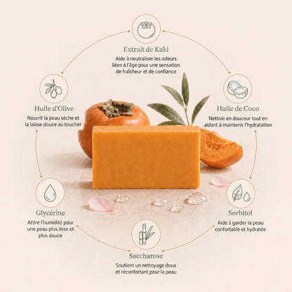 Élix - Savon Purifiant au Kaki Original
